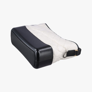 Pre-owned Chanel GABRIELLE Black×white lambskin A93824 shoulderbag | stylenewstar