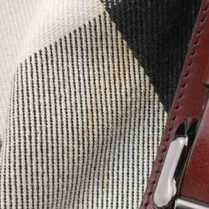 Pre-owned Burberry Beat Check Brown × Beige × Black Canvas × Leather  shoulderbag | stylenewstar