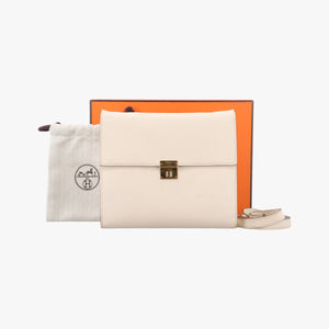 Pre-owned Hermes Clic 16 Nata Epsom Calfskin  shoulderbag | stylenewstar