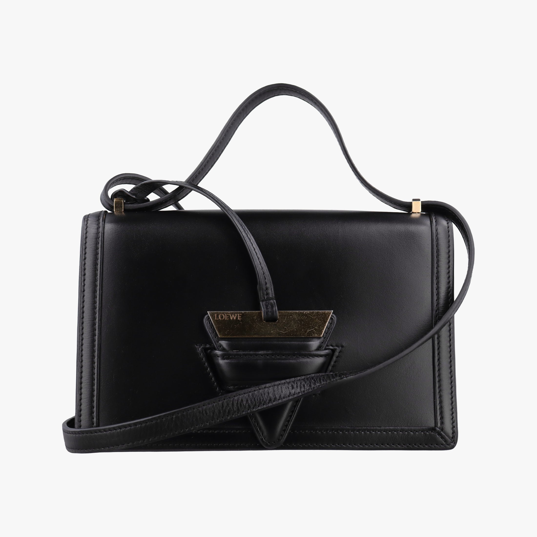 Secondhand Loewe Barcelona Black Leather  shoulderbag | stylenewstar