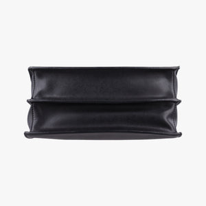 Pre-owned Fendi Monster Kan I Black Leather 8BT203 shoulderbag | stylenewstar