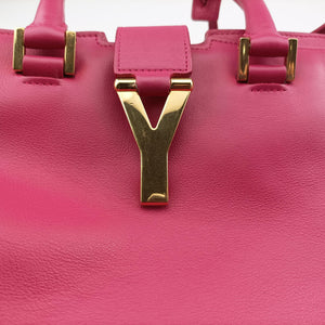 Secondhand Yves Saint Laurent Y Ligne Petit Cabas Rose Leather 311210 shoulderbag | stylenewstar
