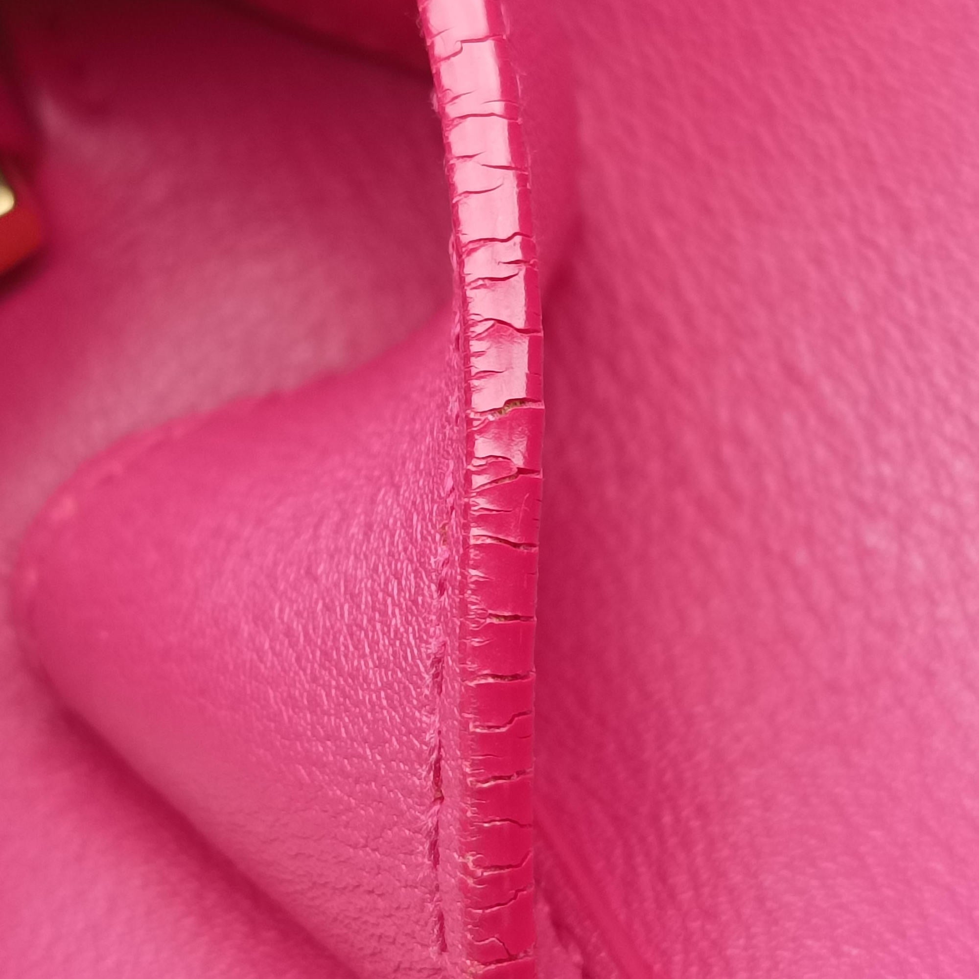 Secondhand Yves Saint Laurent Y Ligne Petit Cabas Rose Leather 311210 shoulderbag | stylenewstar