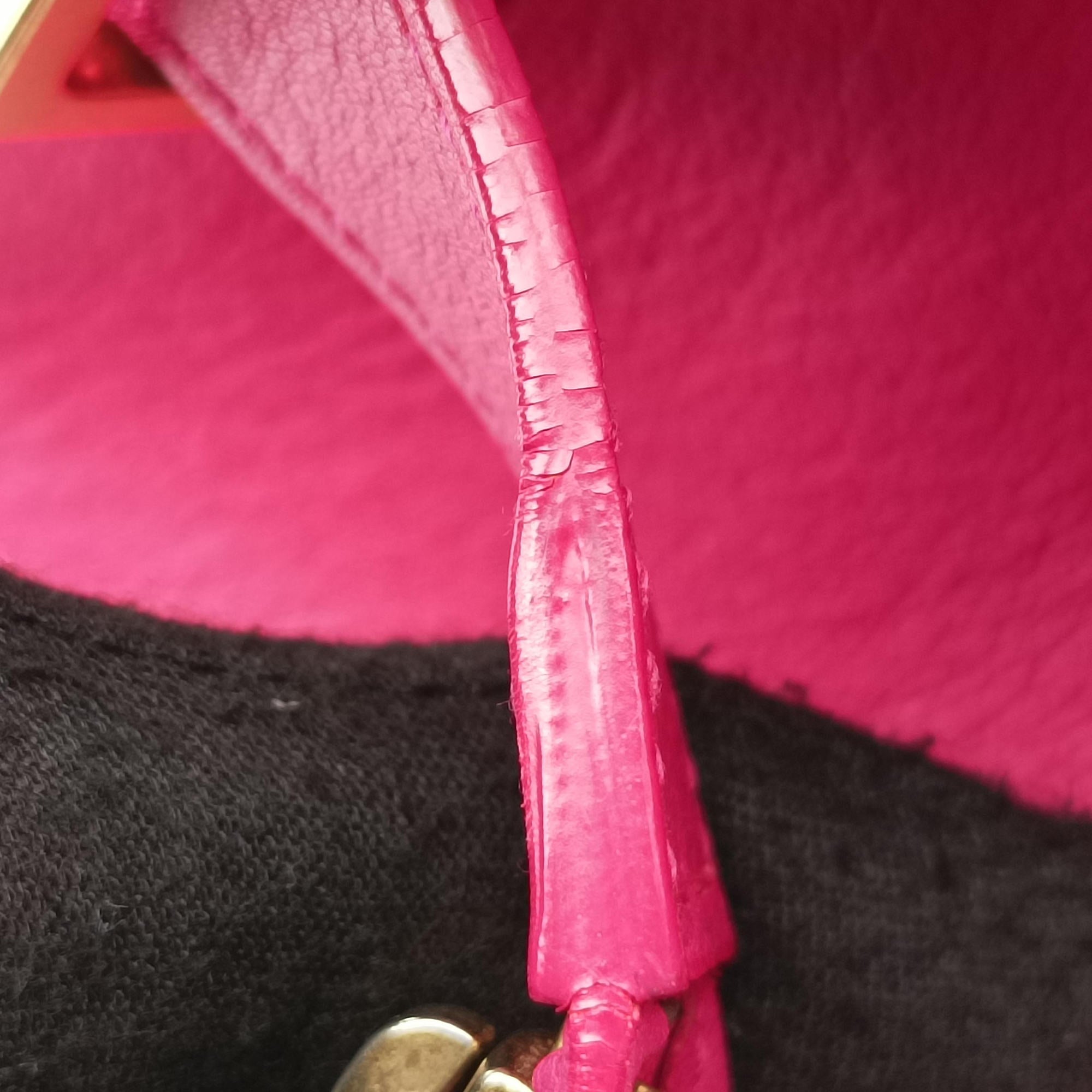 Secondhand Yves Saint Laurent Y Ligne Petit Cabas Rose Leather 311210 shoulderbag | stylenewstar