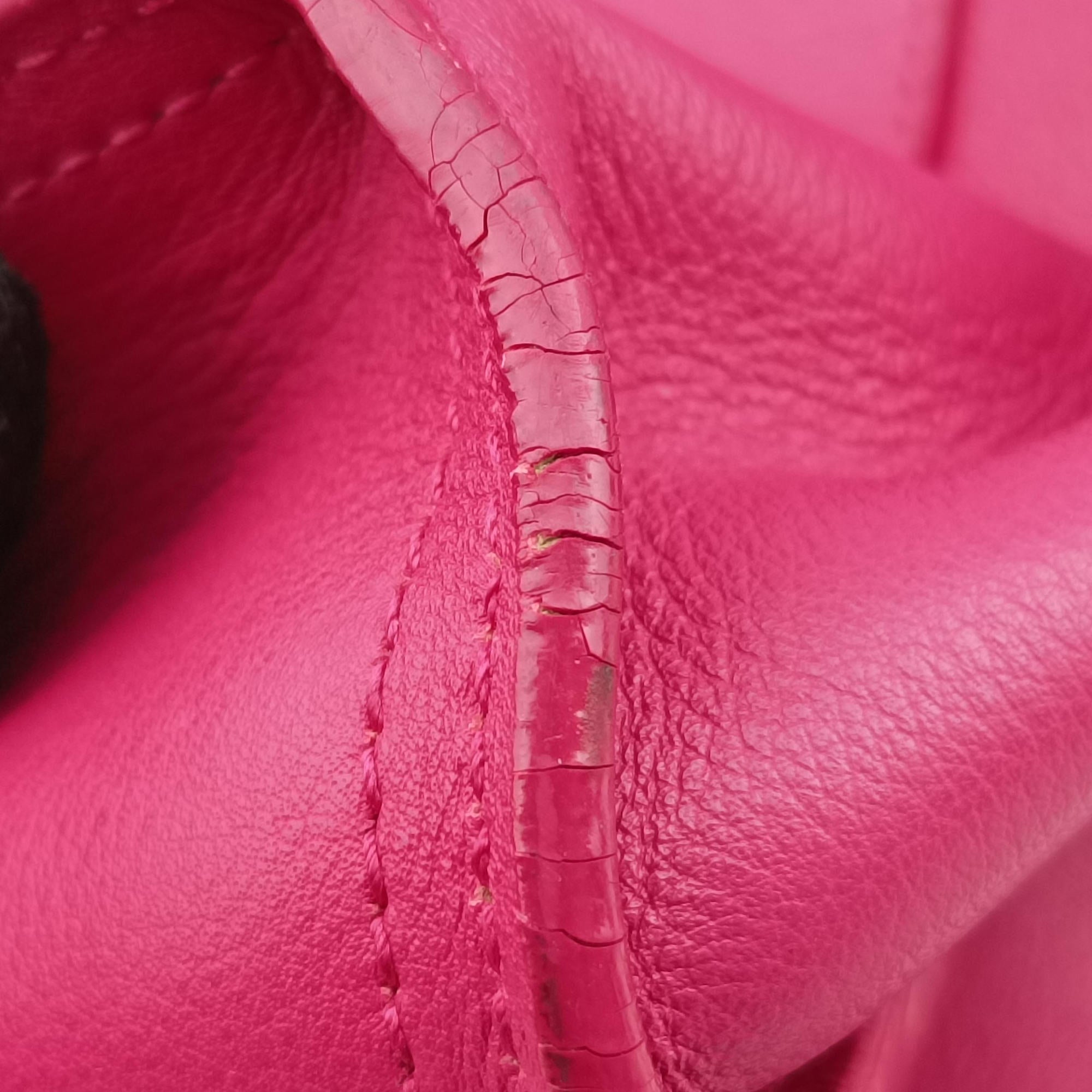 Secondhand Yves Saint Laurent Y Ligne Petit Cabas Rose Leather 311210 shoulderbag | stylenewstar