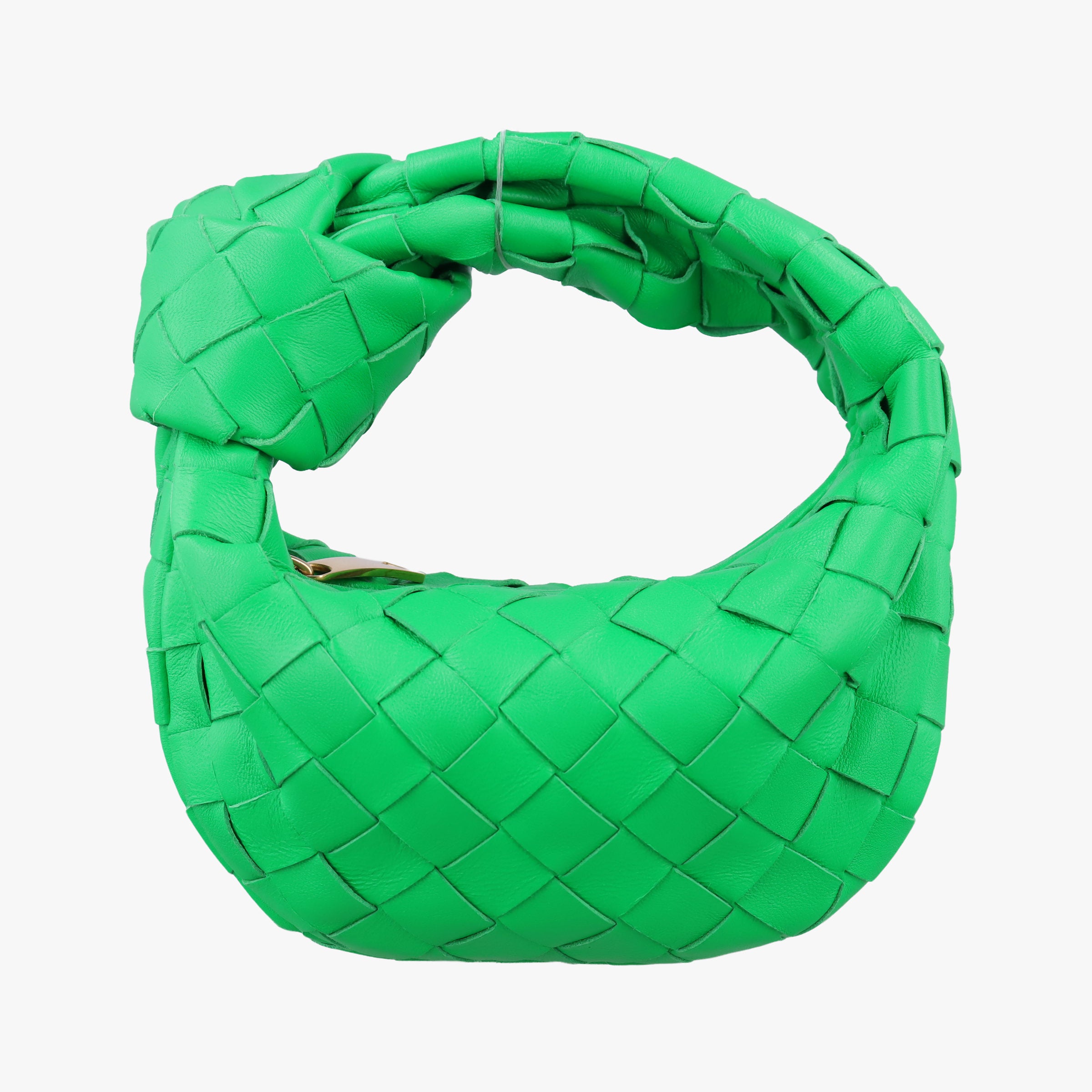 Pre-owned Bottega Veneta The Jodie Green lambskin  handbag | stylenewstar
