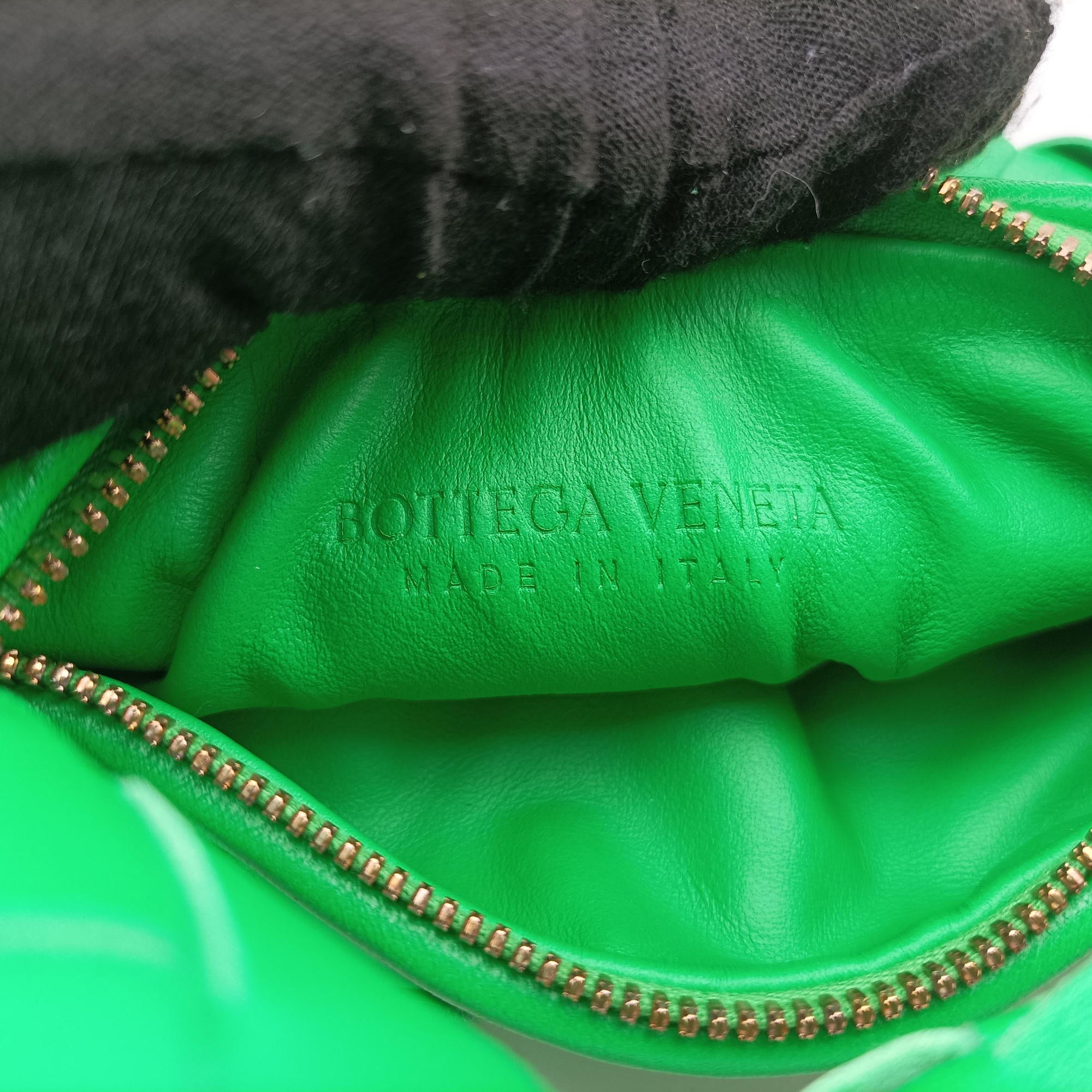 Pre-owned Bottega Veneta The Jodie Green lambskin  handbag | stylenewstar