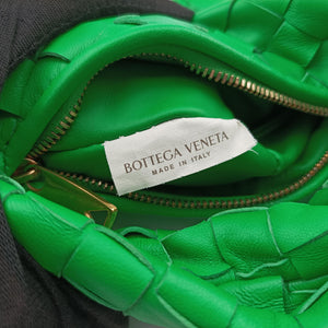 Pre-owned Bottega Veneta The Jodie Green lambskin  handbag | stylenewstar