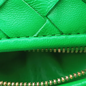 Pre-owned Bottega Veneta The Jodie Green lambskin  handbag | stylenewstar