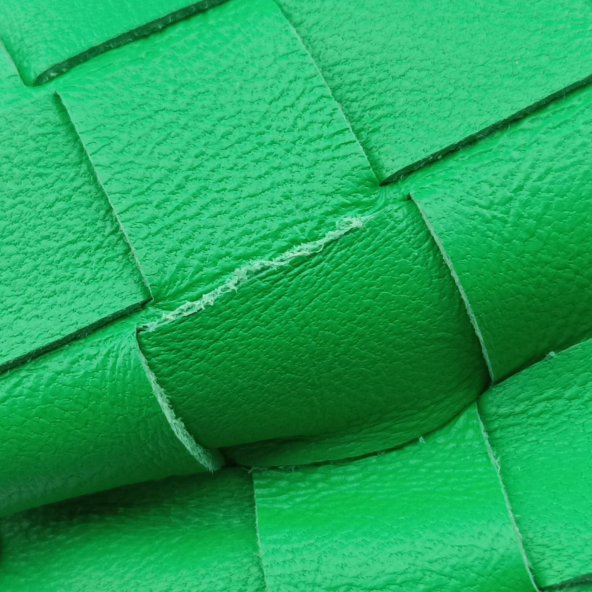 Pre-owned Bottega Veneta The Jodie Green lambskin  handbag | stylenewstar