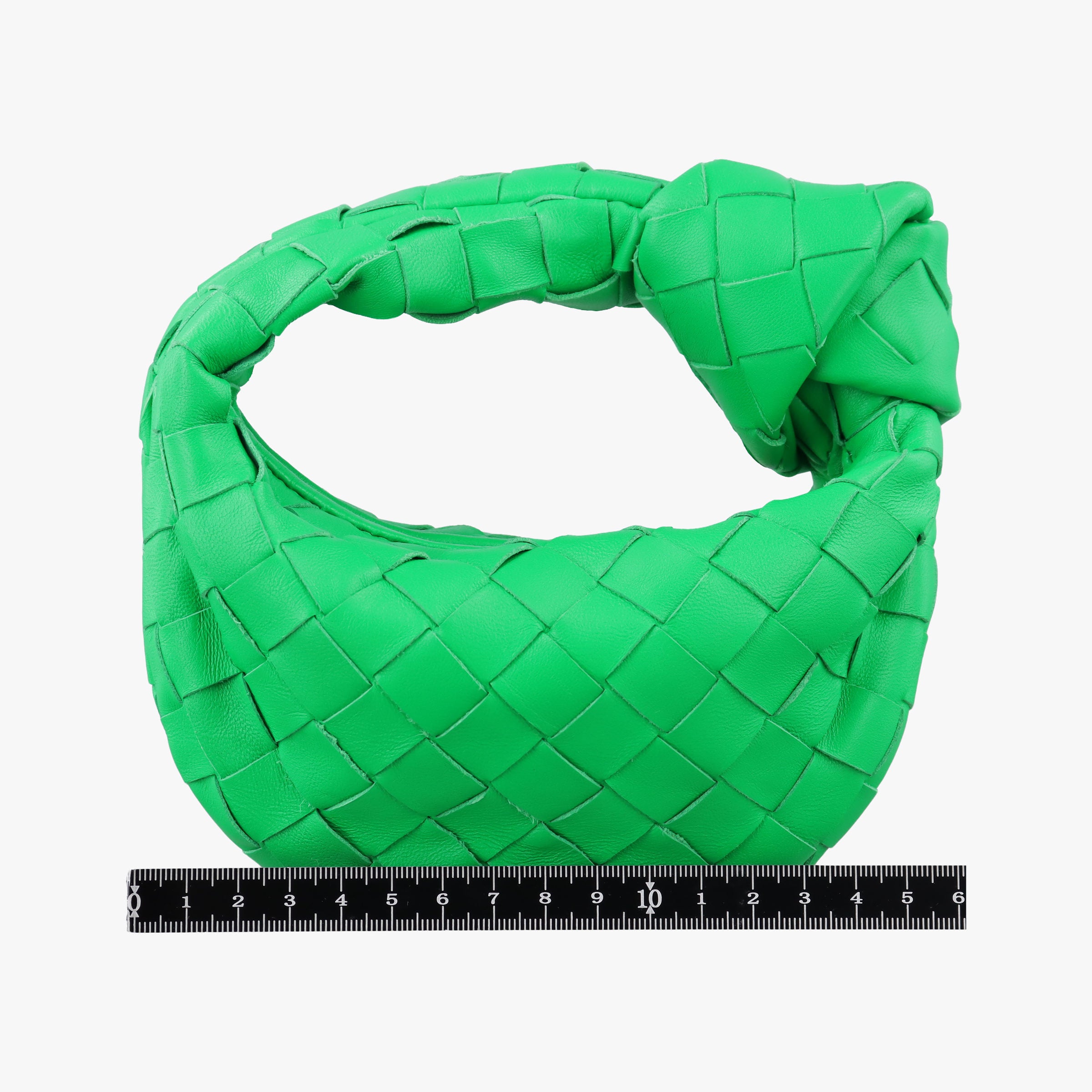 Pre-owned Bottega Veneta The Jodie Green lambskin  handbag | stylenewstar