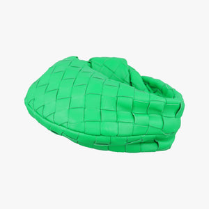 Pre-owned Bottega Veneta The Jodie Green lambskin  handbag | stylenewstar