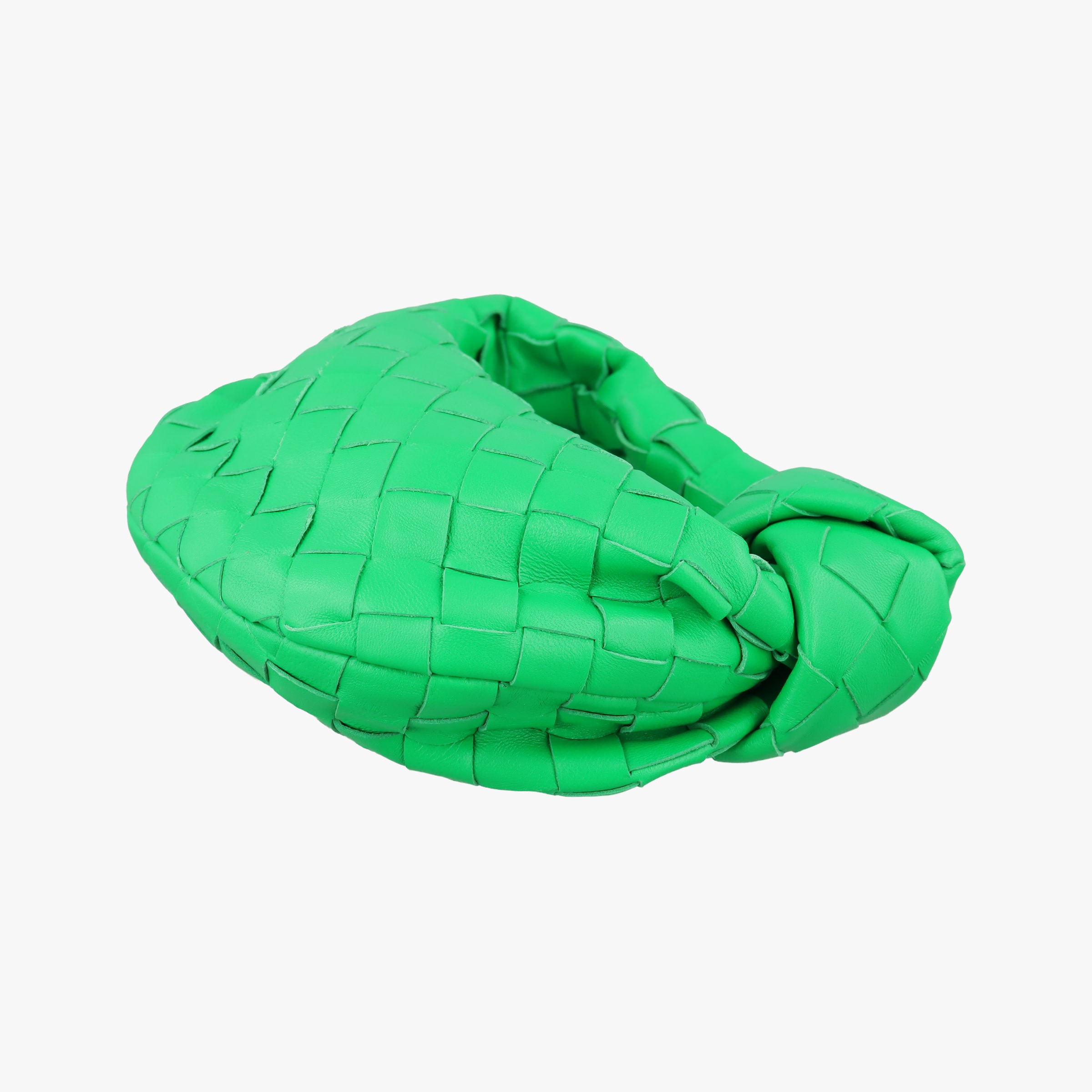 Pre-owned Bottega Veneta The Jodie Green lambskin  handbag | stylenewstar