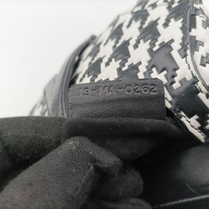 Secondhand Christian Dior Saddle White × Black Jacquard  shoulderbag | stylenewstar