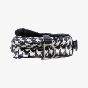 Secondhand Christian Dior Saddle White × Black Jacquard  shoulderbag | stylenewstar