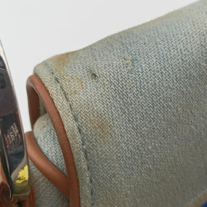 Pre-owned Christian Dior Miss Diorella Saddle Bag Blue Denim × Leather  shoulderbag | stylenewstar