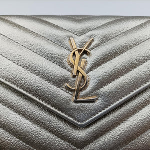 Pre-owned Yves Saint Laurent MONOGRAM Golden Leather 393953 shoulderbag | stylenewstar