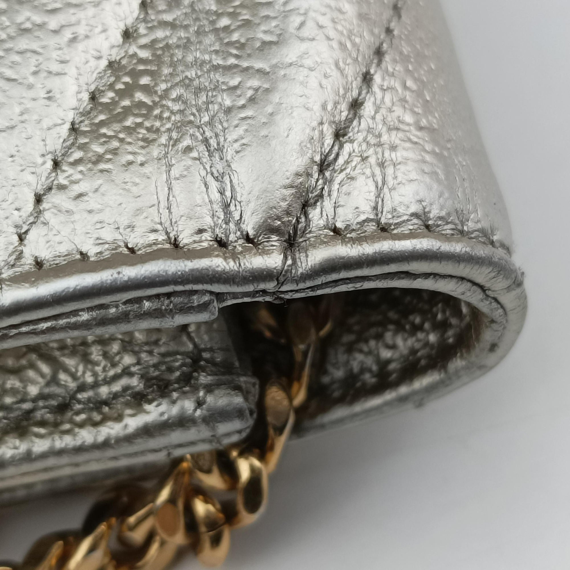 Pre-owned Yves Saint Laurent MONOGRAM Golden Leather 393953 shoulderbag | stylenewstar