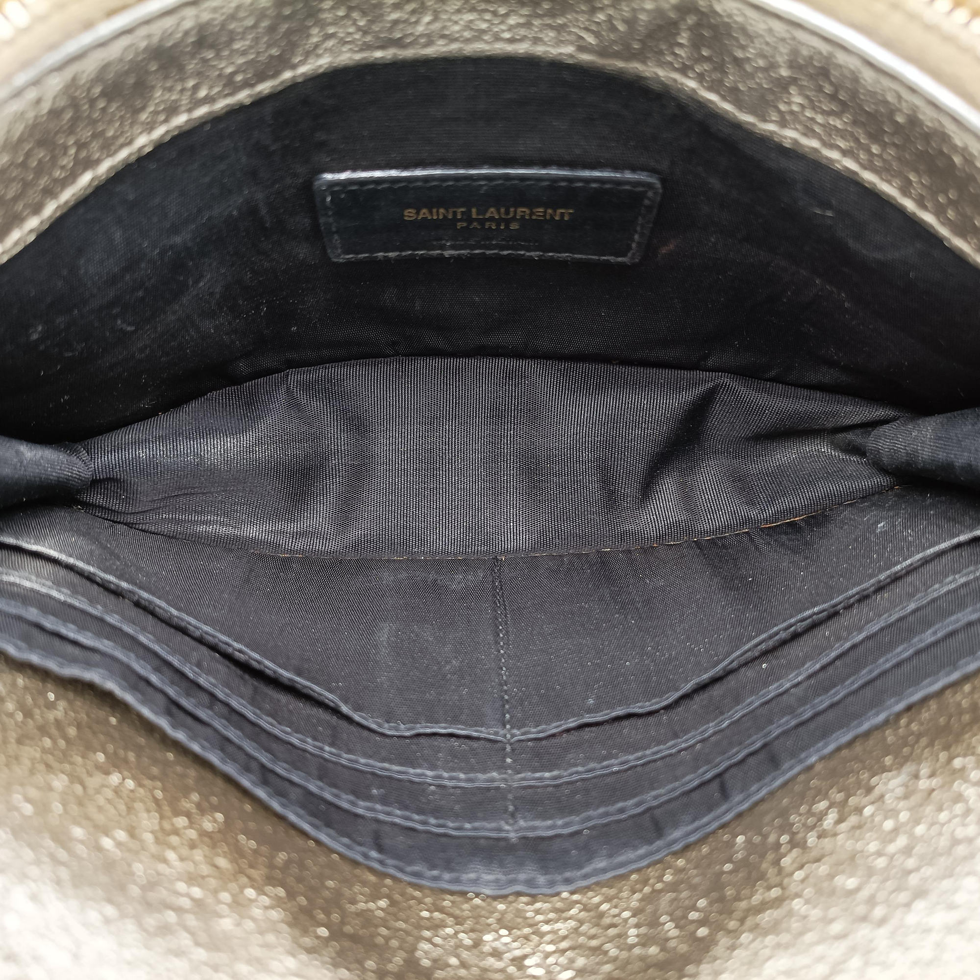 Pre-owned Yves Saint Laurent MONOGRAM Golden Leather 393953 shoulderbag | stylenewstar