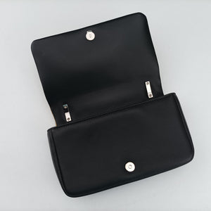 Secondhand Burberry TB structured Black × Brown Leather × Sequins  shoulderbag | stylenewstar