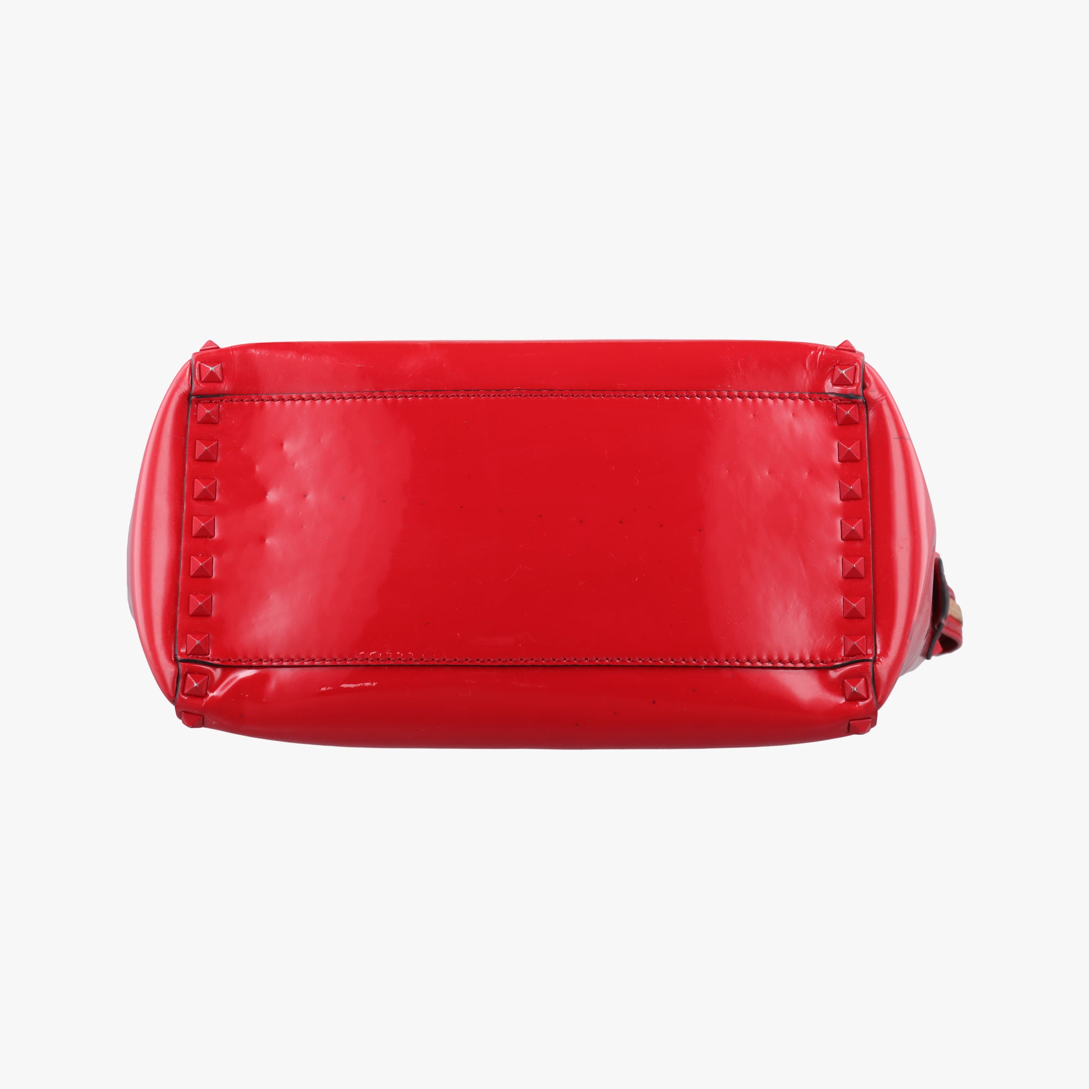 Secondhand Valentino Rockstud Red Patent Leather  shoulderbag | stylenewstar