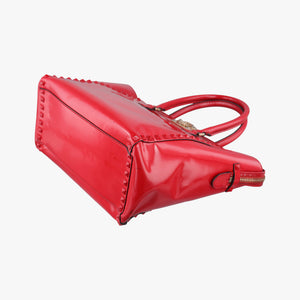 Secondhand Valentino Rockstud Red Patent Leather  shoulderbag | stylenewstar