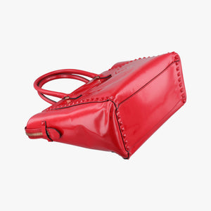 Secondhand Valentino Rockstud Red Patent Leather  shoulderbag | stylenewstar