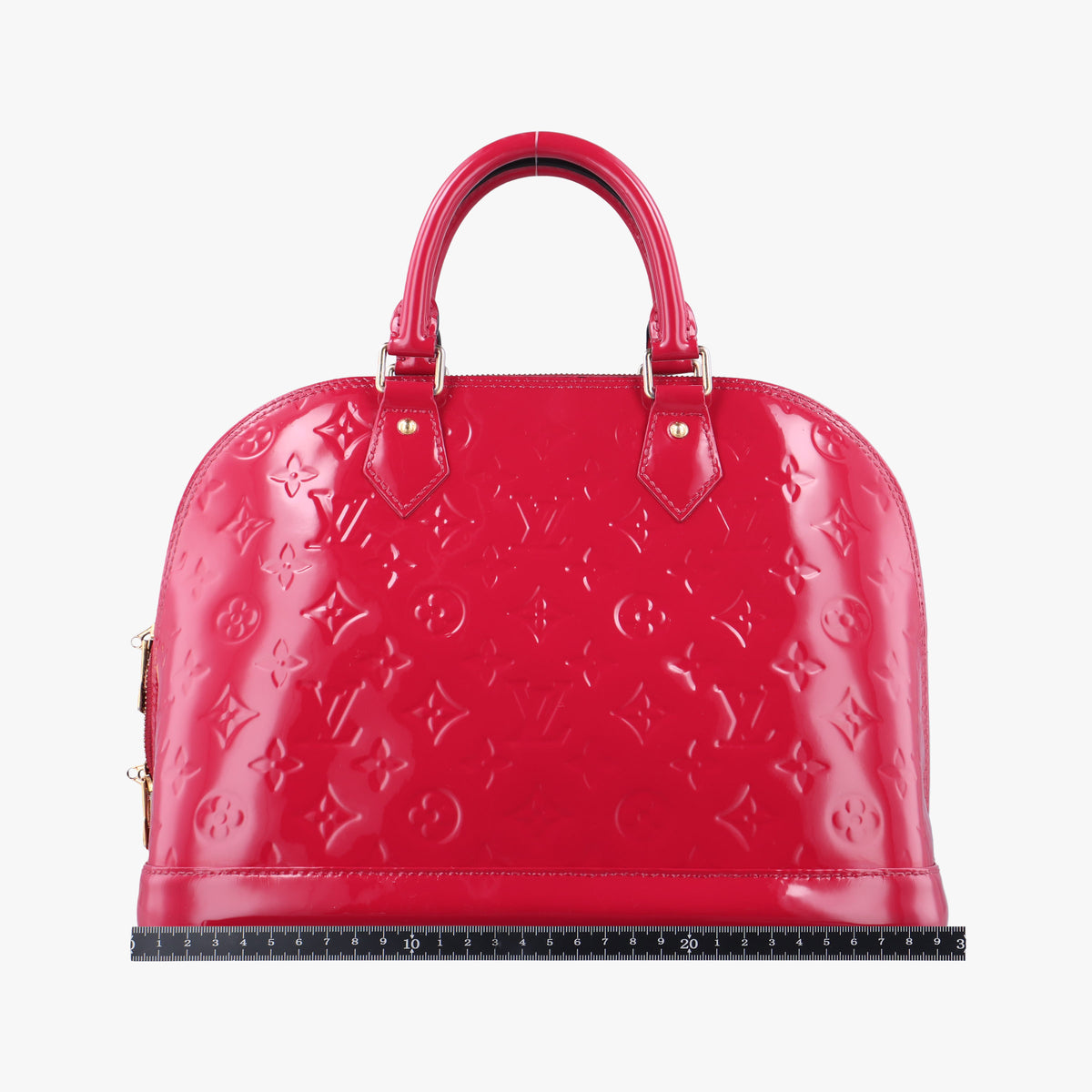 Pre-owned Louis Vuitton Alma PM pomme d'amour Vernis M90096 handbag | stylenewstar