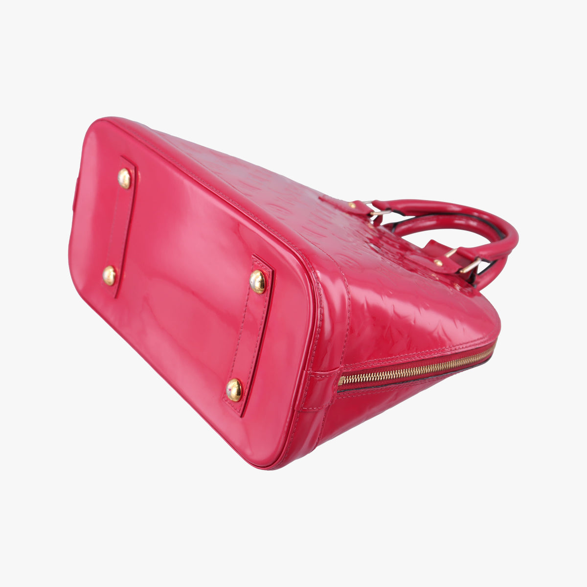 Pre-owned Louis Vuitton Alma PM pomme d'amour Vernis M90096 handbag | stylenewstar