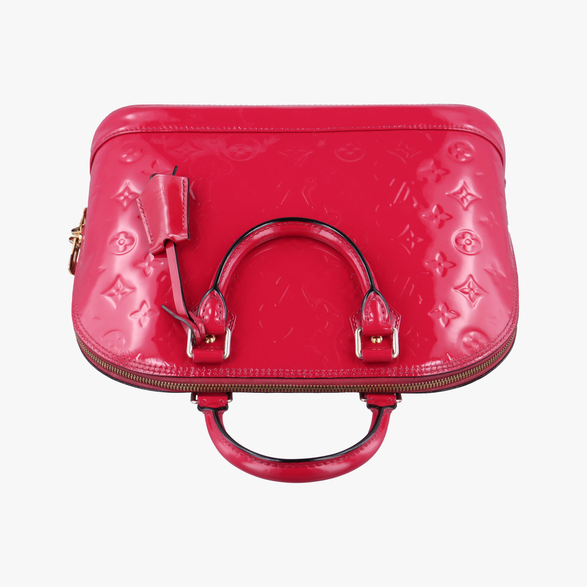 Pre-owned Louis Vuitton Alma PM pomme d'amour Vernis M90096 handbag | stylenewstar