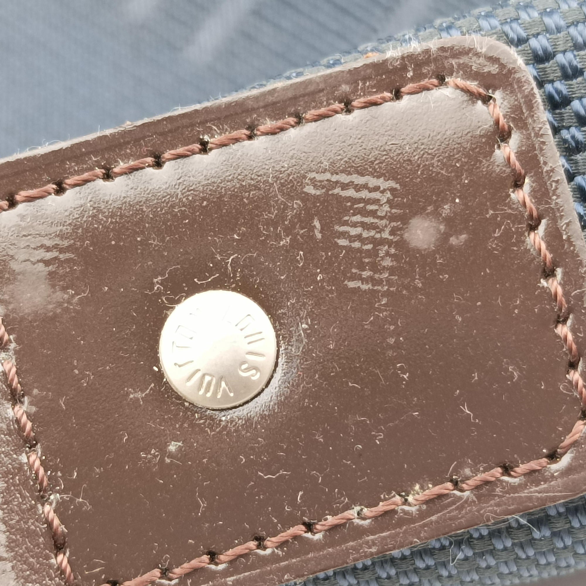 Secondhand Louis Vuitton Citadin NM Blue Ocean x Brown Damier Geant N41437 shoulderbag | stylenewstar