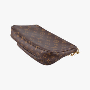 Pre-owned Louis Vuitton Multi Pochette Accessoir brown×khaki Monogram Canvas M44813 shoulderbag | stylenewstar