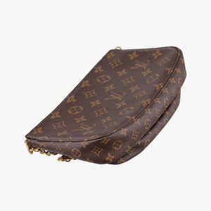 Pre-owned Louis Vuitton Multi Pochette Accessoir brown×khaki Monogram Canvas M44813 shoulderbag | stylenewstar
