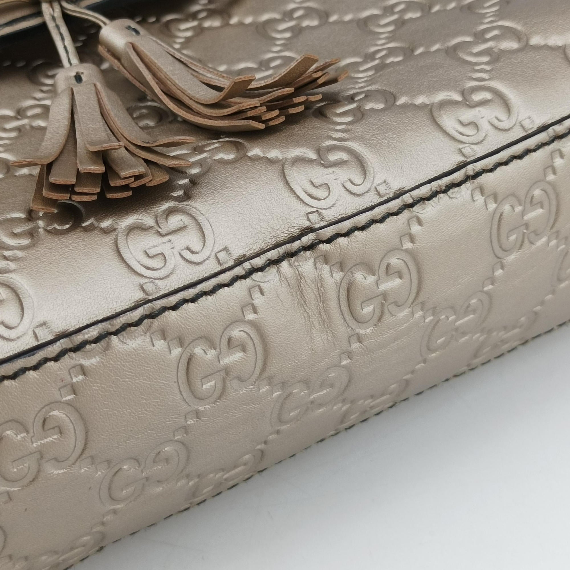 Vintage Gucci Emily Golden Leather 295402 shoulderbag | stylenewstar