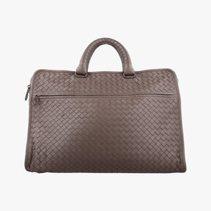 Vintage Bottega Veneta Intrecciato Brown lambskin  handbag | stylenewstar