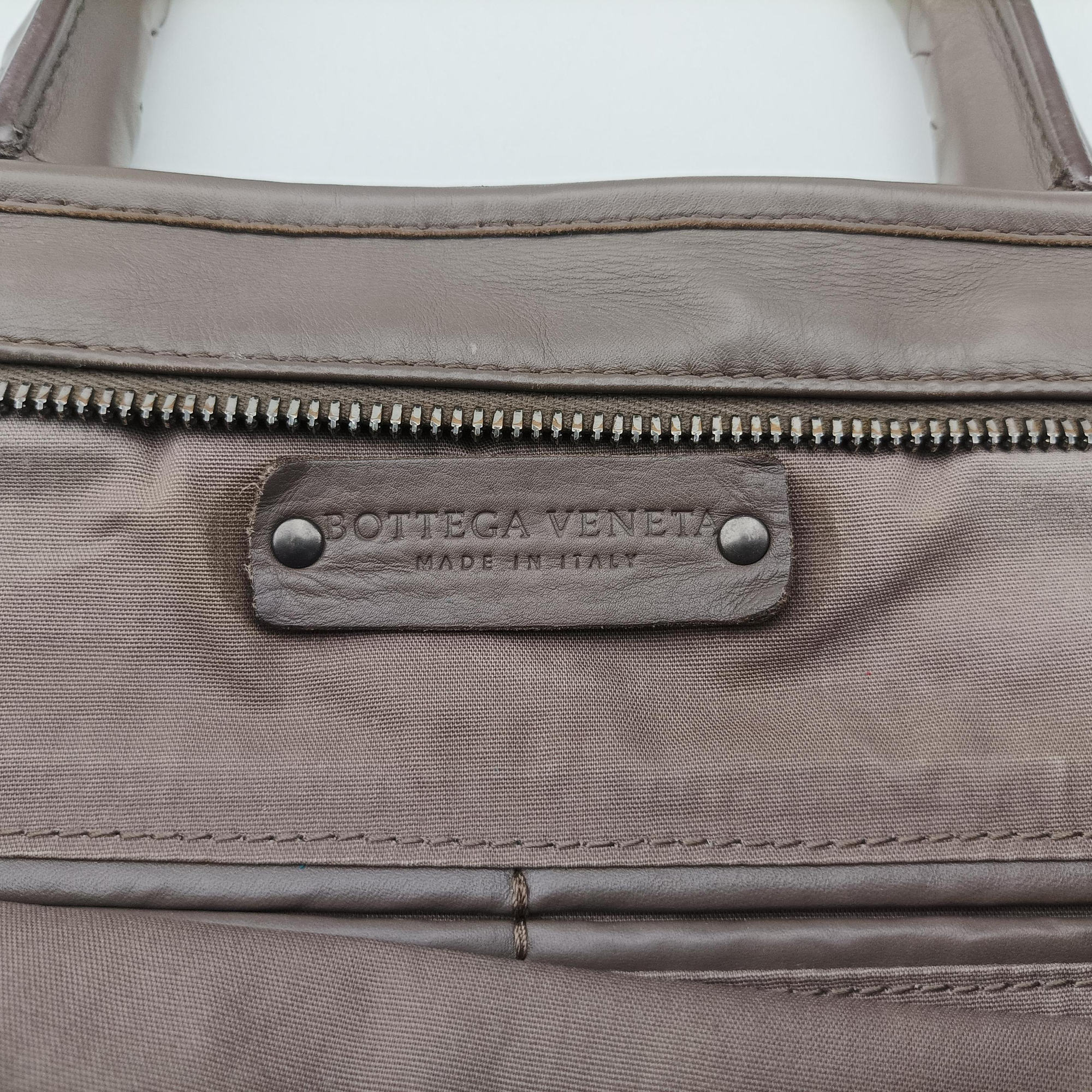 Vintage Bottega Veneta Intrecciato Brown lambskin  handbag | stylenewstar