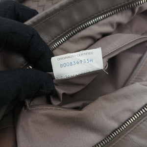 Vintage Bottega Veneta Intrecciato Brown lambskin  handbag | stylenewstar