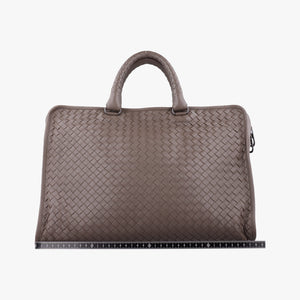 Vintage Bottega Veneta Intrecciato Brown lambskin  handbag | stylenewstar