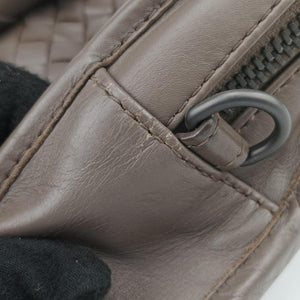 Vintage Bottega Veneta Intrecciato Brown lambskin  handbag | stylenewstar