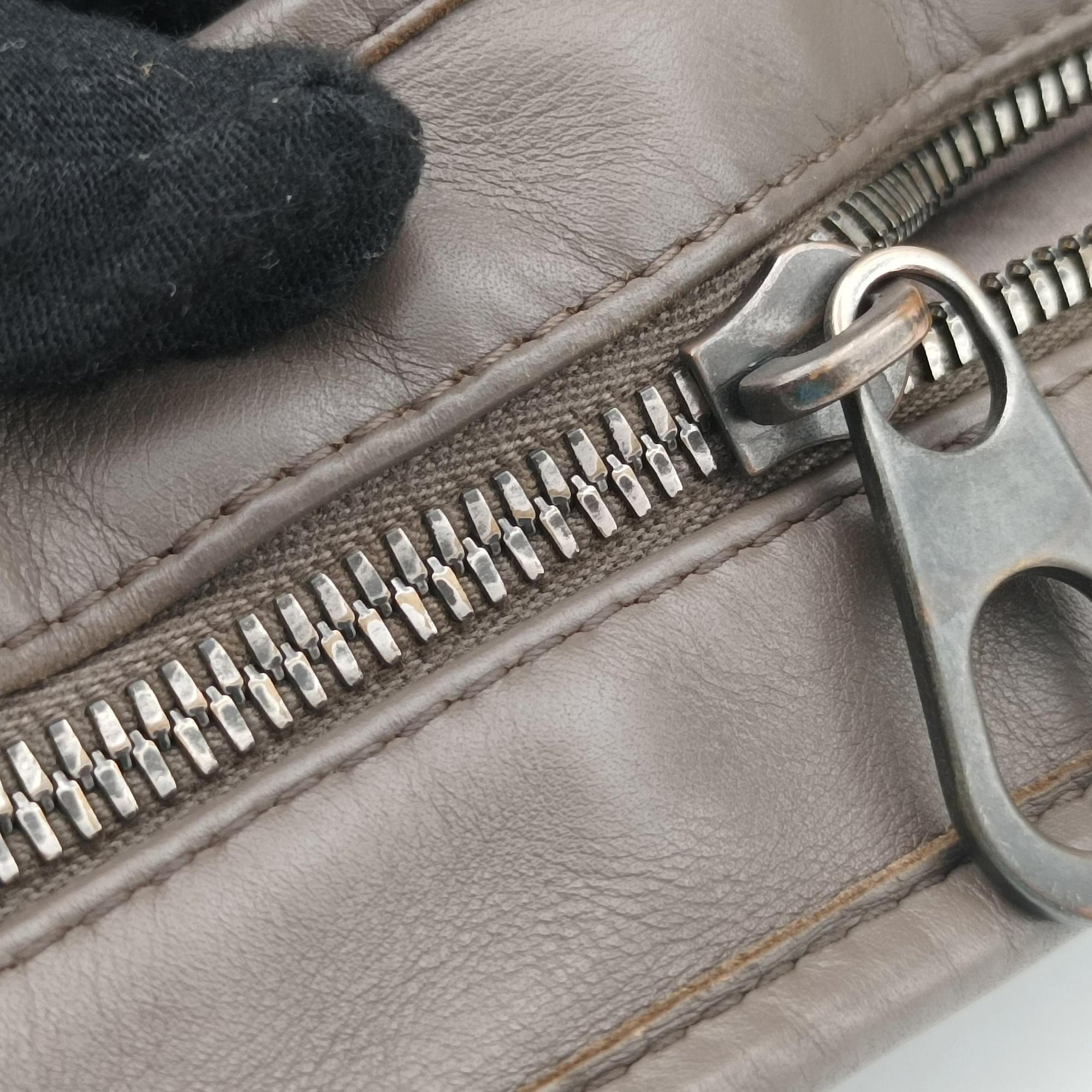 Vintage Bottega Veneta Intrecciato Brown lambskin  handbag | stylenewstar