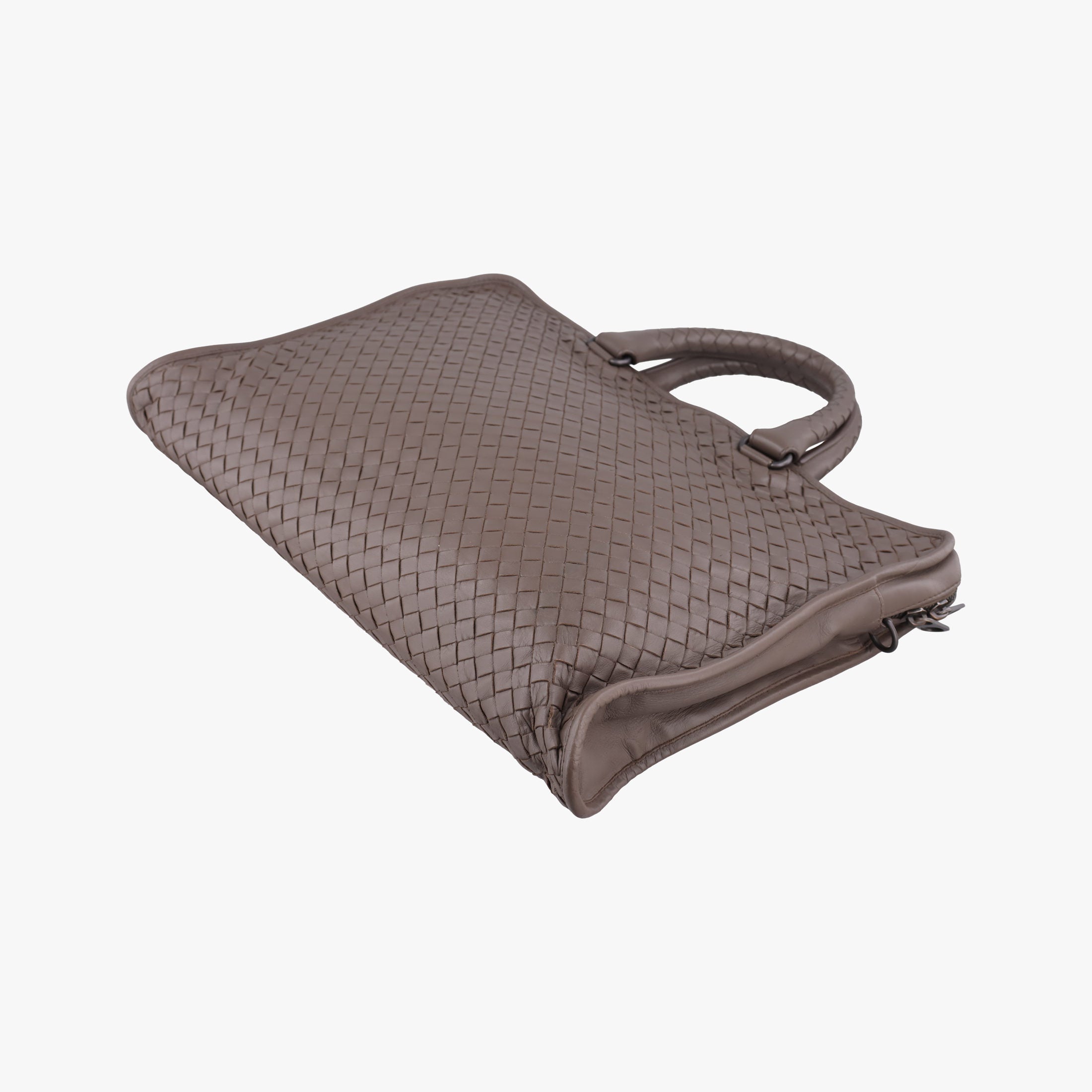 Vintage Bottega Veneta Intrecciato Brown lambskin  handbag | stylenewstar