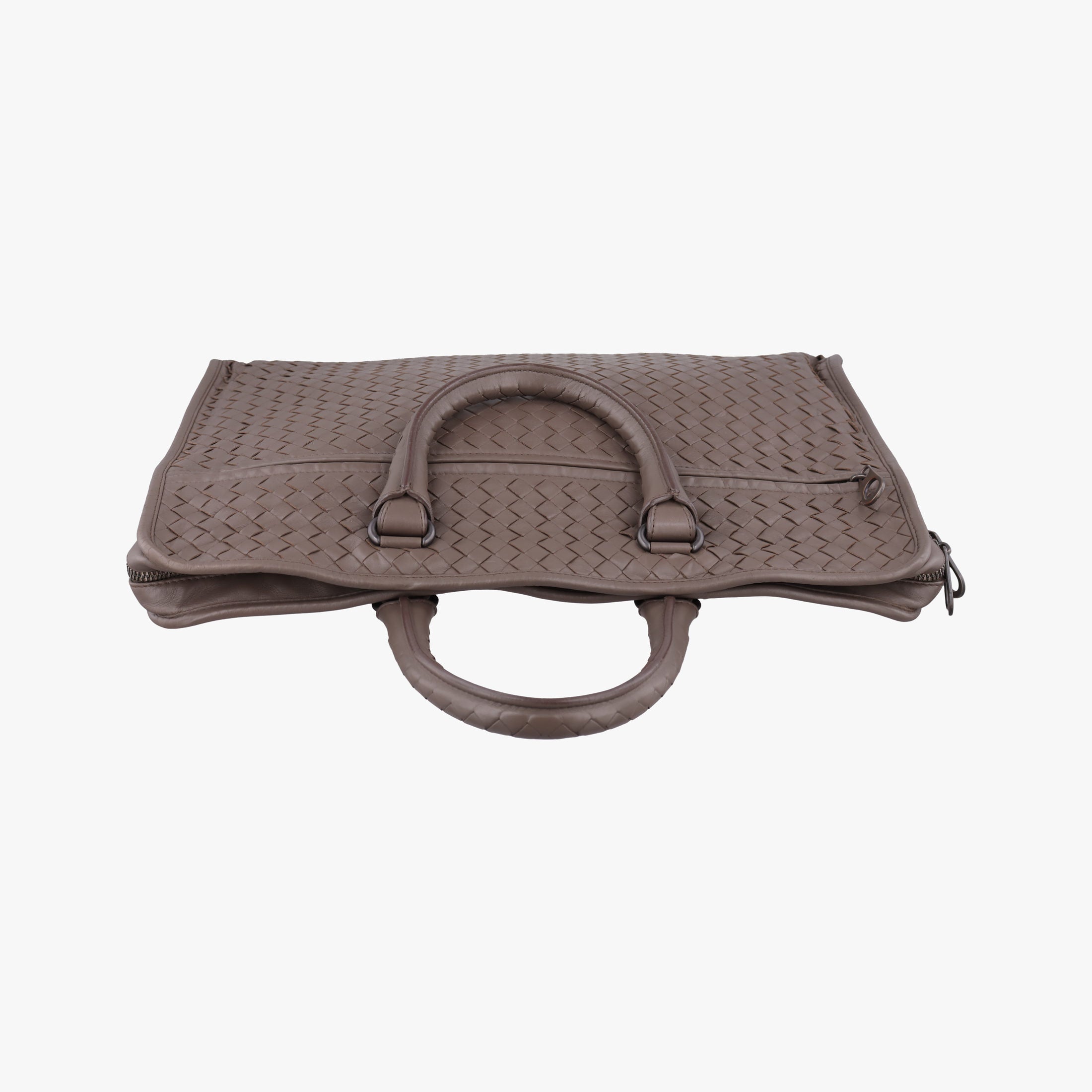 Vintage Bottega Veneta Intrecciato Brown lambskin  handbag | stylenewstar