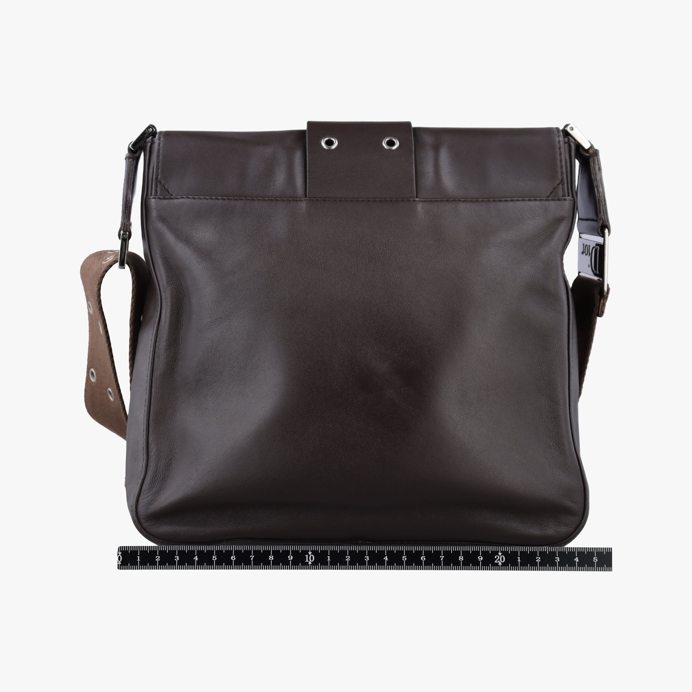 Pre-owned Christian Dior Street Chic Brown Leather  shoulderbag | stylenewstar