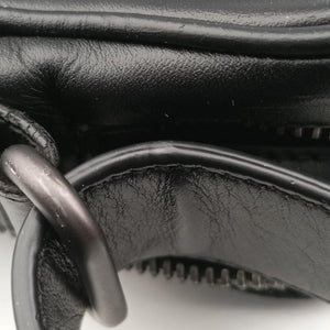 Pre-owned Bottega Veneta Intrecciato Black lambskin  shoulderbag | stylenewstar