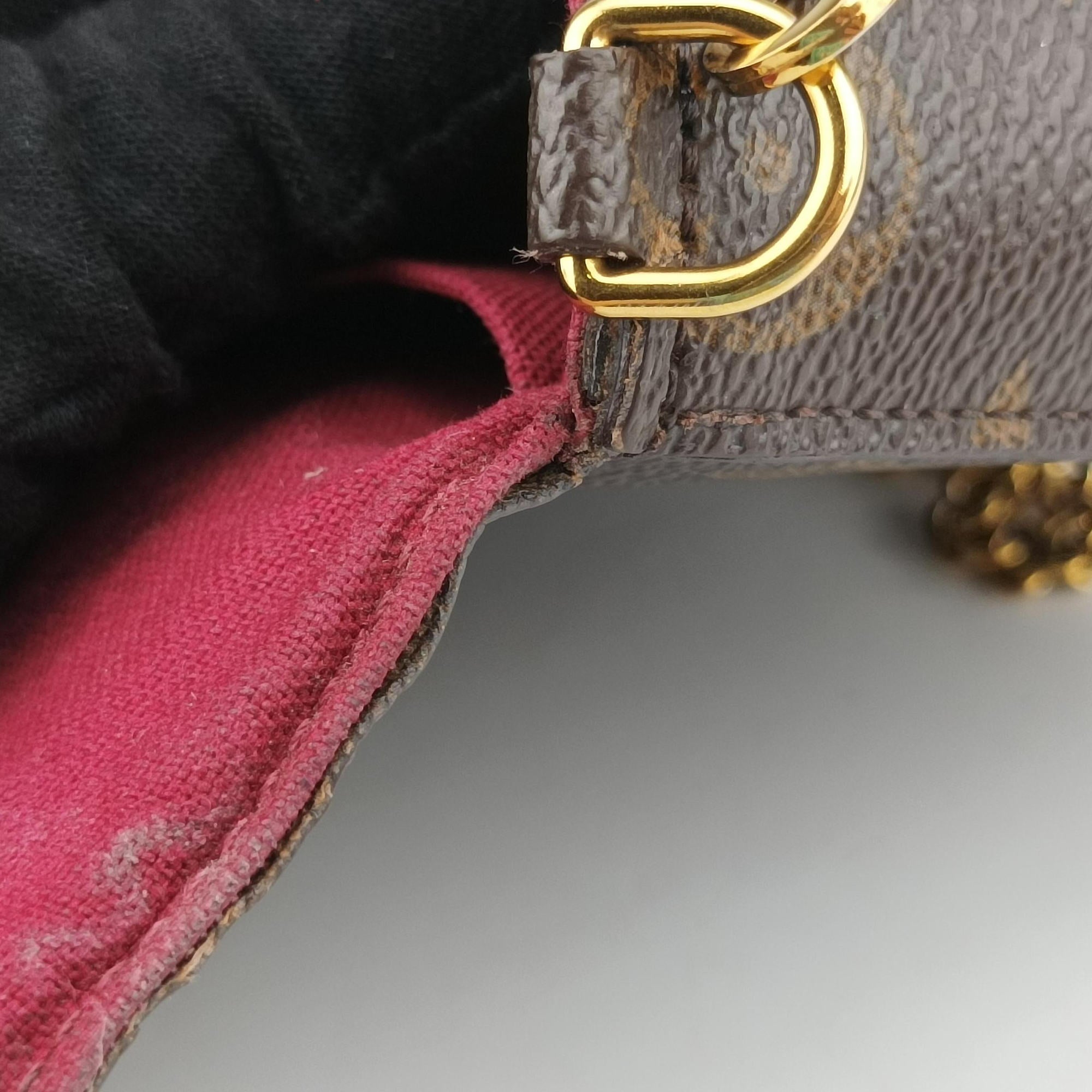 Pre-owned Louis Vuitton Pochette FeLICIE Brown Monogram Canvas M61276 shoulderbag | stylenewstar