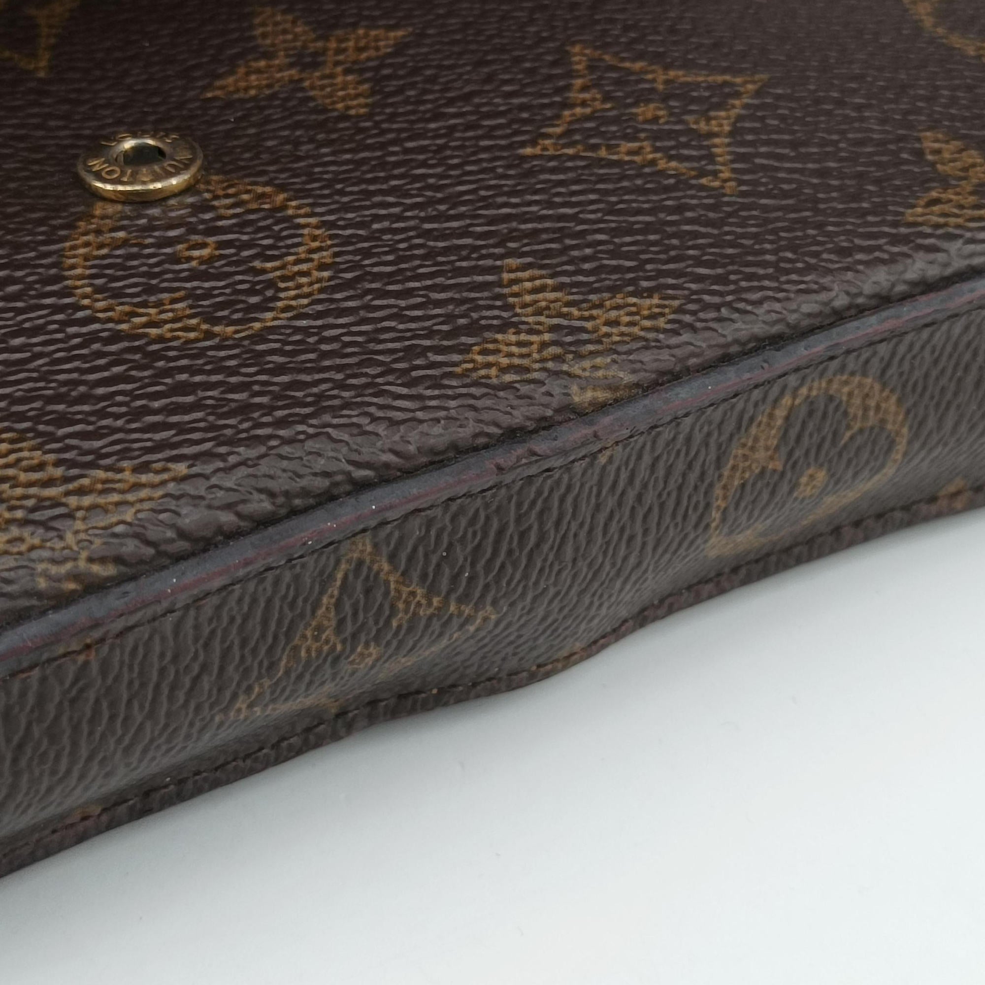 Pre-owned Louis Vuitton Pochette FeLICIE Brown Monogram Canvas M61276 shoulderbag | stylenewstar