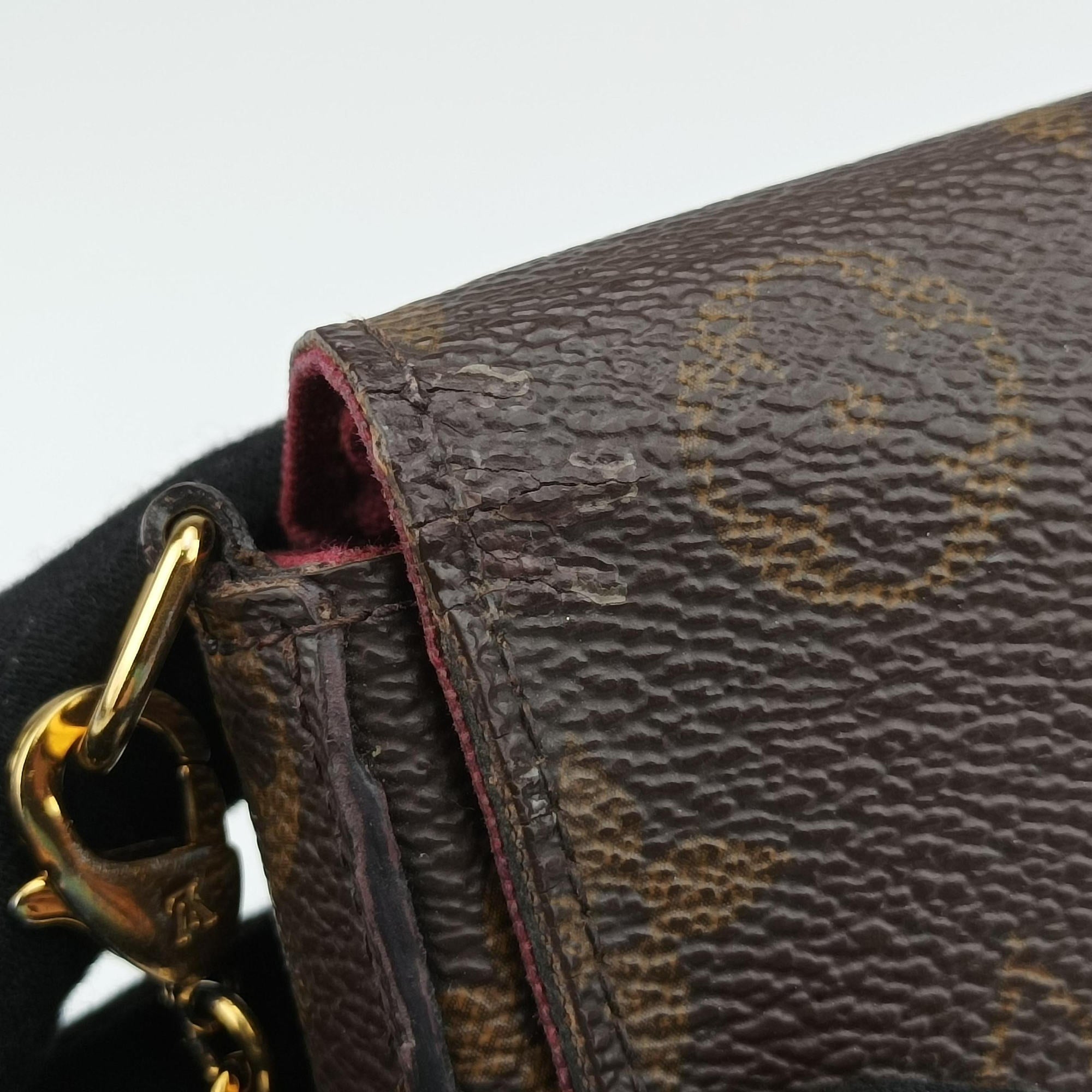 Pre-owned Louis Vuitton Pochette FeLICIE Brown Monogram Canvas M61276 shoulderbag | stylenewstar