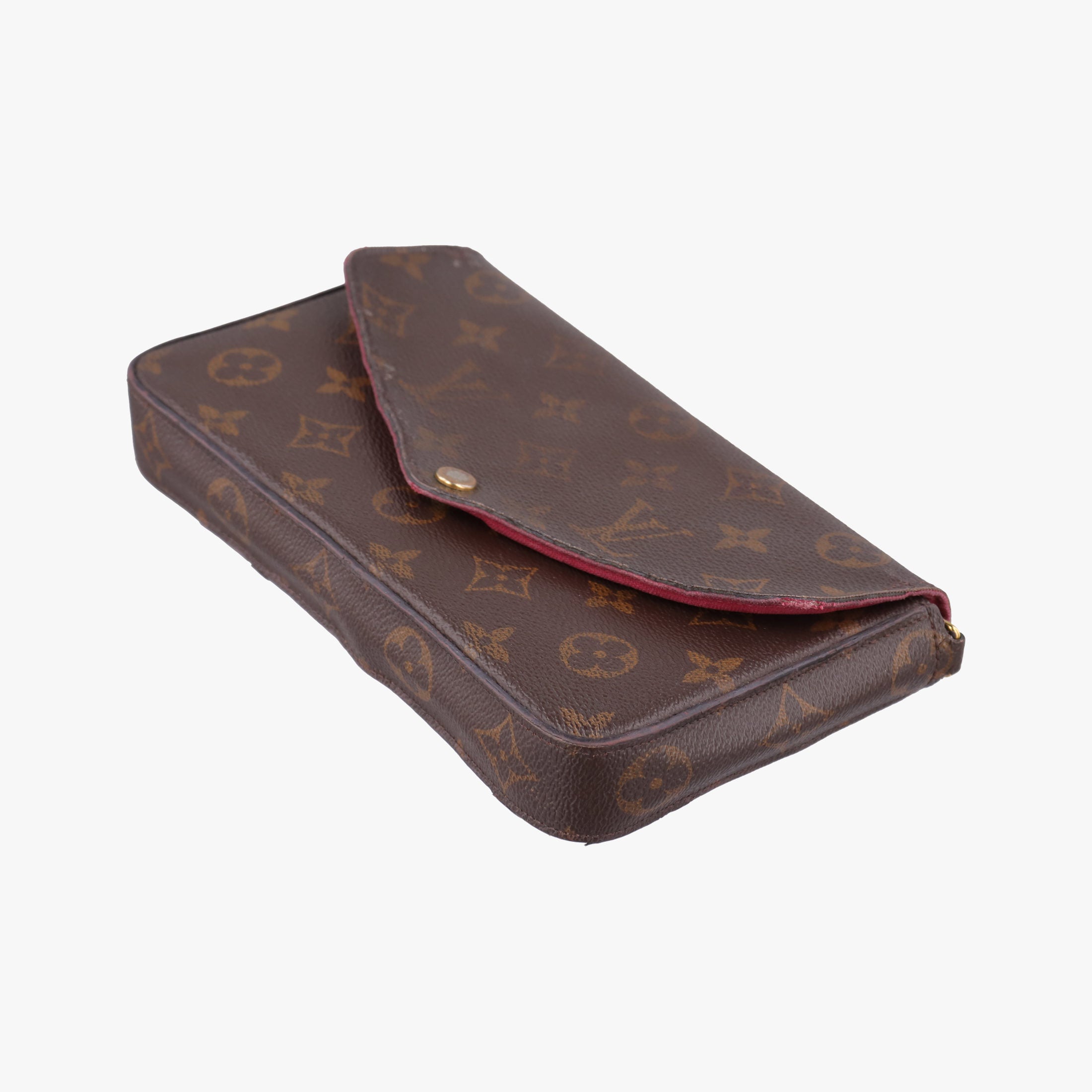 Pre-owned Louis Vuitton Pochette FeLICIE Brown Monogram Canvas M61276 shoulderbag | stylenewstar