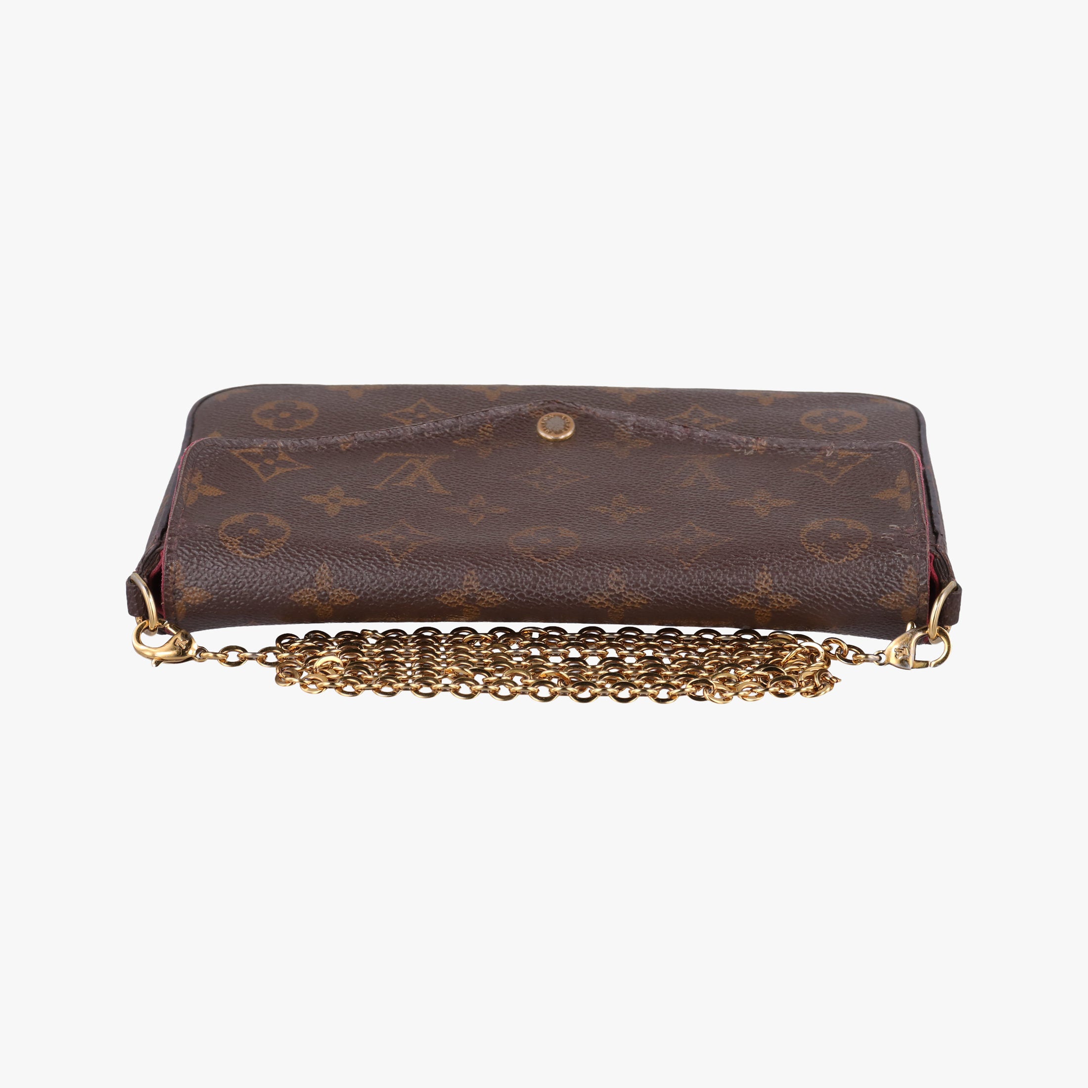 Pre-owned Louis Vuitton Pochette FeLICIE Brown Monogram Canvas M61276 shoulderbag | stylenewstar