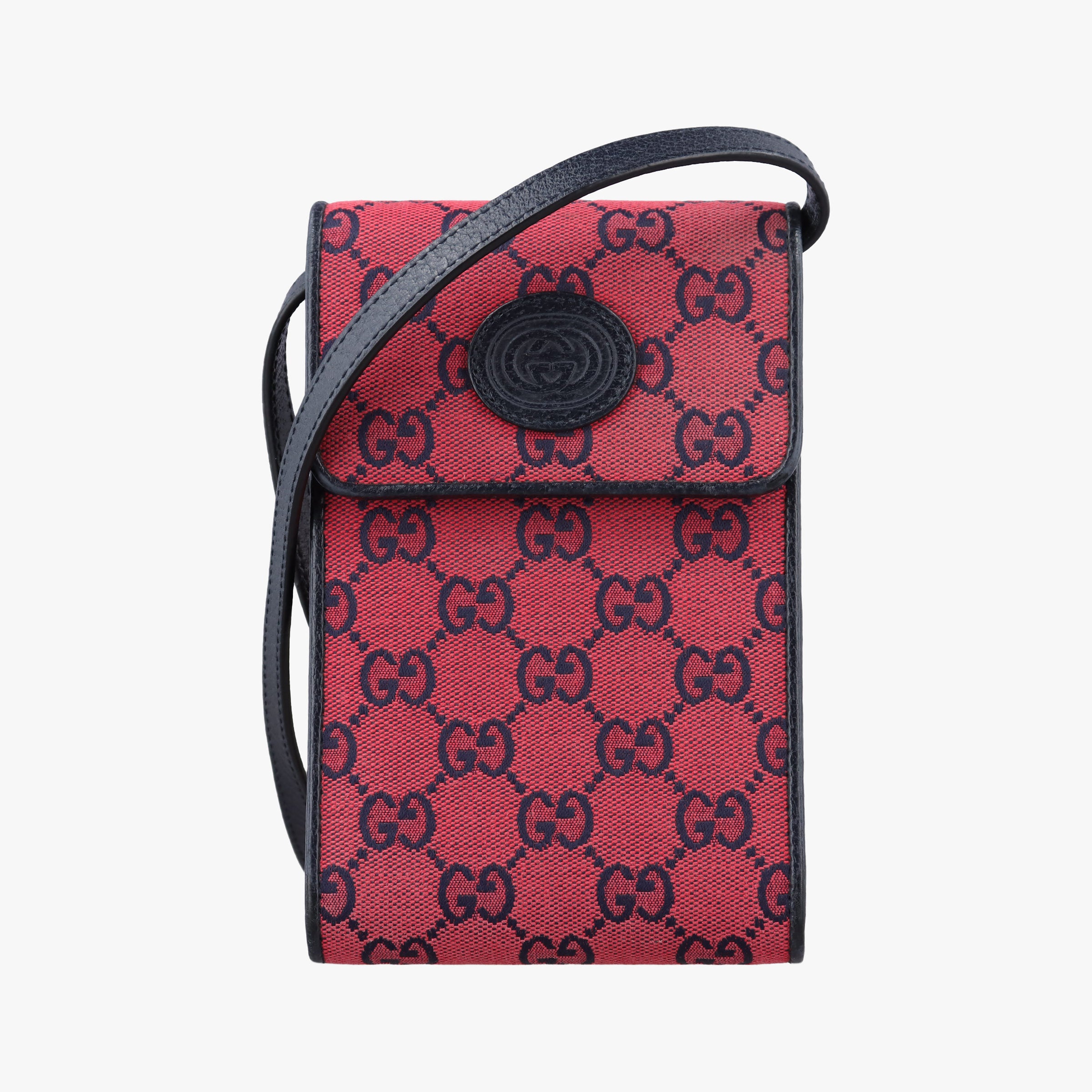 Pre-owned Gucci Interlocking G Red canvas 661109 shoulderbag | stylenewstar